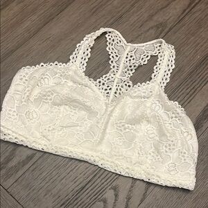 Elegant White Lace Bralette Maurice’s